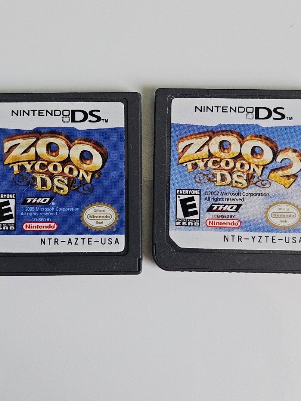 Zoo Tycoon / Zoo Tycoon 2 Lot of 2 Nintendo DS Games Cartridge Only Loose THQ